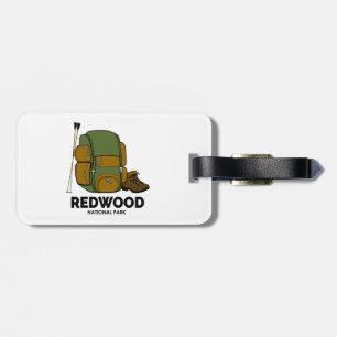 Redwood National Park Backpack Luggage Tag