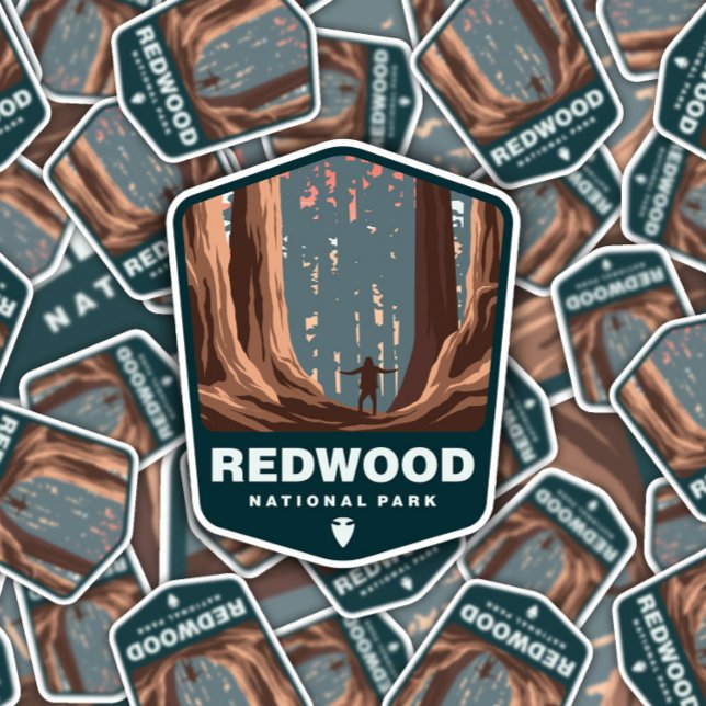 Redwood National Park California | Die-Cut Sticker (Creator Uploaded)
