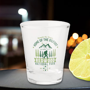 Redwood National Park California Est 1968 Shot Glass