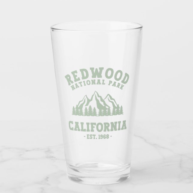 Redwood National Park California Glass (Front)
