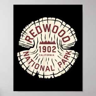 Redwood National Park California Hiking Souvenir G Poster