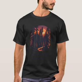 Redwood National Park California Retro Style T-Shirt