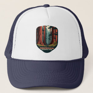 Redwood National Park California Trees Trucker Hat