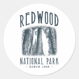 Redwood National Park Classic Round Sticker