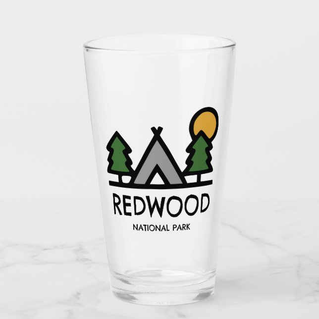 Redwood National Park Glass (Front)