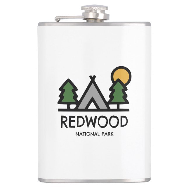 Redwood National Park Hip Flask (Front)