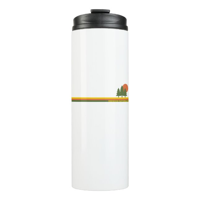 Redwood National Park Pine Trees Sun Thermal Tumbler (Front)
