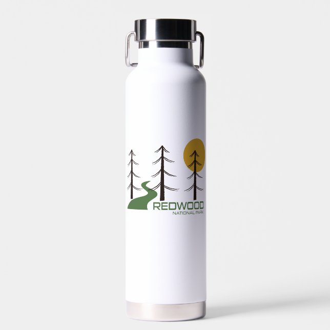 Redwood National Park Trail Water Bottle (Front)
