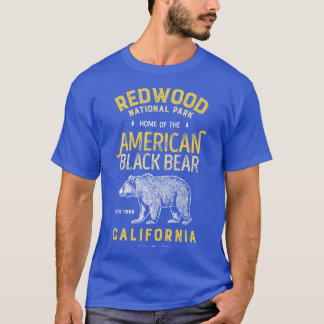 Redwood National Park Vintage California Bear Gift T-Shirt