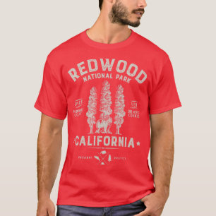 Redwood National Park Vintage California Bear Gift T-Shirt