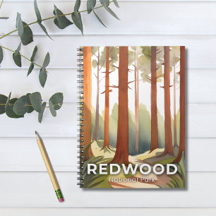 Redwood National Park Watercolor Travel Art Notebook