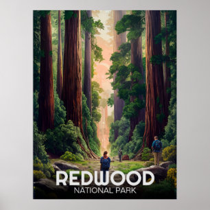 Redwood national state park, Coastal California Poster