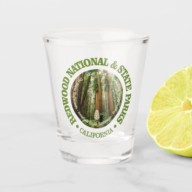 Redwood National & State Parks (NP2) Shot Glass (Front)