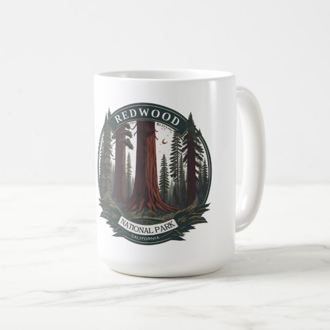 Redwood natioonal state park, Coastal California Coffee Mug (Front Right)