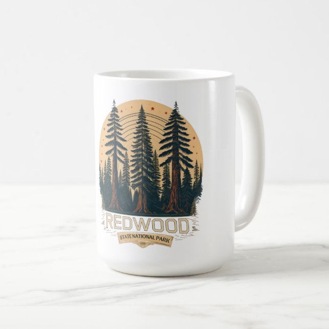 Redwood natioonal state park, Coastal California Coffee Mug (Front Right)