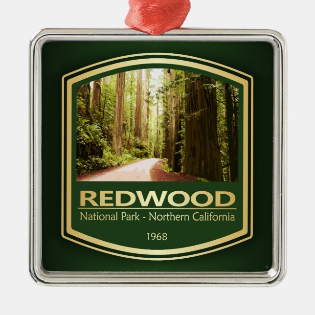 Redwood NP (PF1) Metal Ornament (Front)