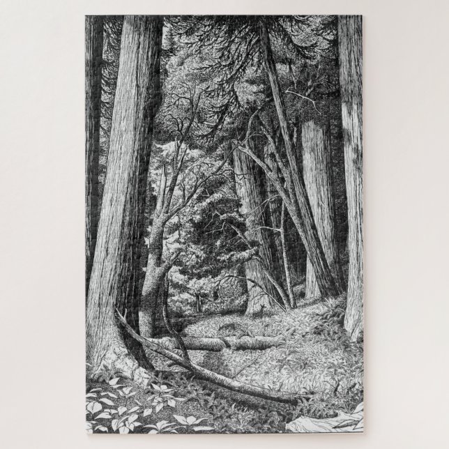 Redwood park jigsaw puzzle (Vertical)