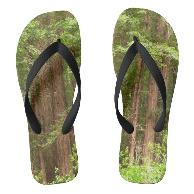 Redwood Trees at Muir Woods National Monument Thongs (Footbed)