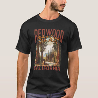 Redwood USA National Park Vintage California Outdo T-Shirt