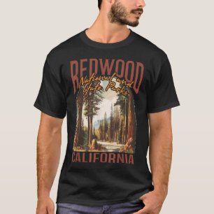 Redwood Usa National Park Vintage California T-Shirt