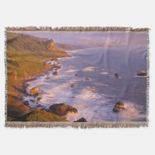 Redwoods coastline, California Throw Blanket