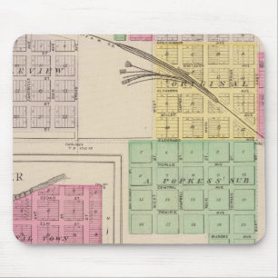 Reece, Fall River, Hamilton, and Climax, Kansas Mouse Pad
