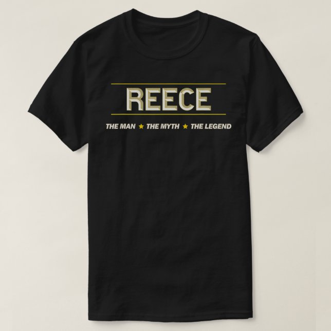 REECE  the Man the Myth the LEGEND  Mens Boys Name T-Shirt (Design Front)
