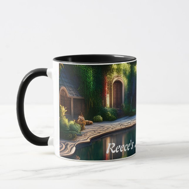 Reece's Morning Tea Personalised Customisable Mug (Left)