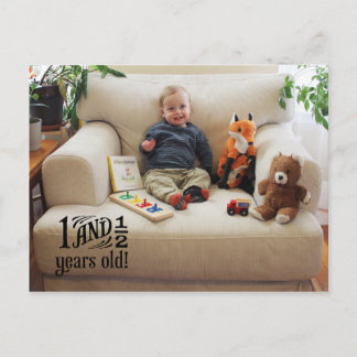 Reed - 18 months postcard