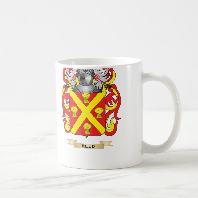 Reed Coat of Arms (Family Crest) Coffee Mug (Right)
