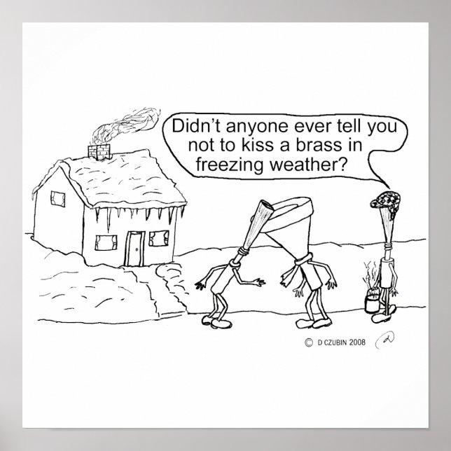 Reed Kissing Brass Poster (Front)