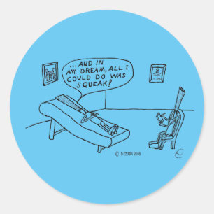 Reed Psychologist White Classic Round Sticker