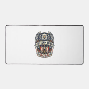 reedom Tour 2026 Vintage Eagle Motorcycle Desk Mat