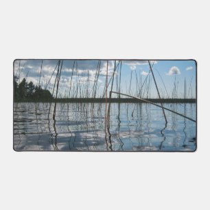 Reeds and Reflections on Rice Lake Desk Mat