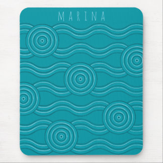 Reef Customisable Name Australian Dreamtime Art Mouse Pad