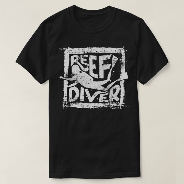 Reef Diver Deep Sea Diving T-Shirt (Design Front)