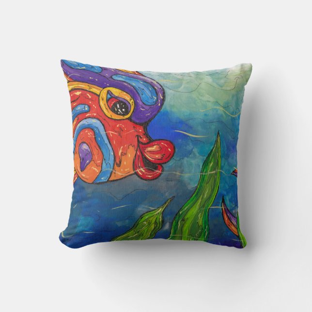 Reef Fish Pillow (Front)