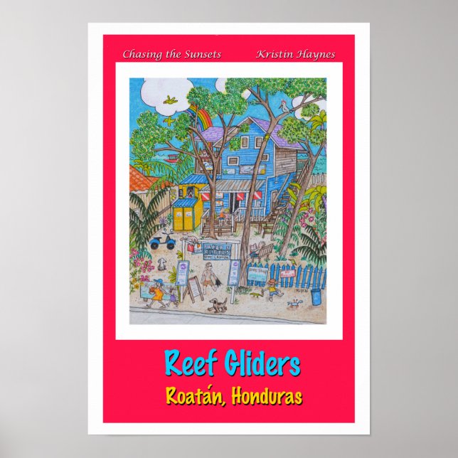 Reef Gliders Dive shop Poster (Front)