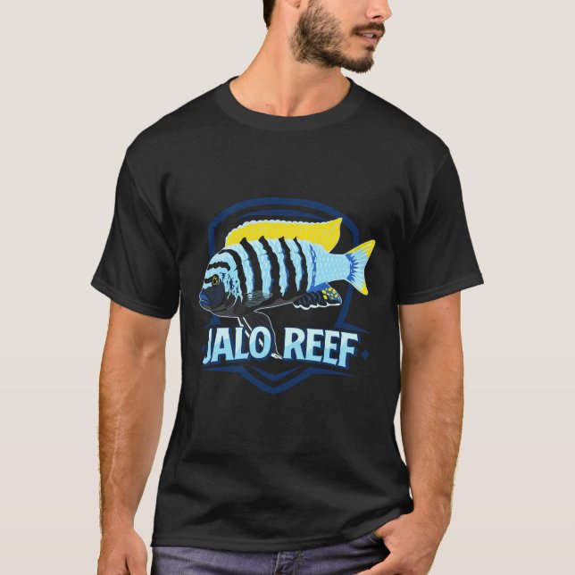 Reef Mbuna Cichlid Lake Malawi Cynotilapia Afra Aq T-Shirt (Front)