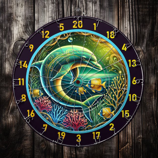 Reef Radiance Dolphin Dartboard Display (Creator Uploaded)