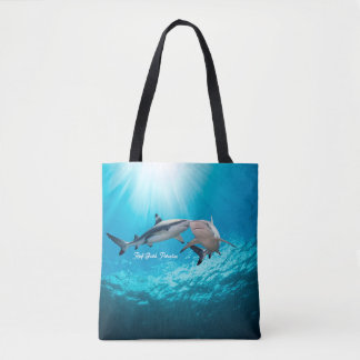 Reef Shark Couple Tote Bag