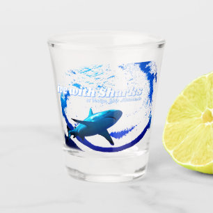 Reef Shark Silhouette Shot Glass