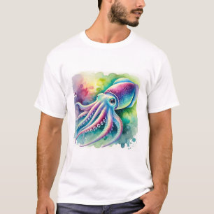 Reef squid 290924AREF127 - Watercolor T-Shirt