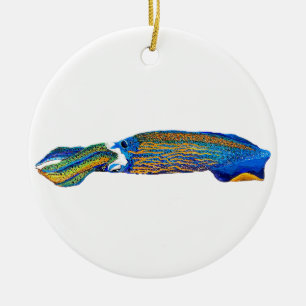 Reef Squid Ceramic Ornament