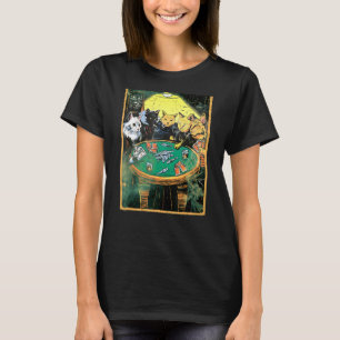 Reefer Kitties Playing Poker   For Feline Poker Re T-Shirt