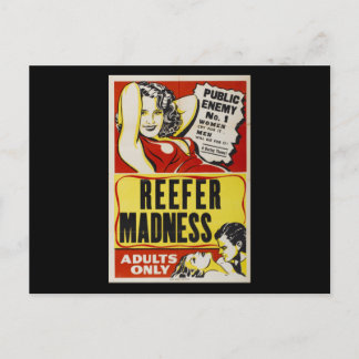 Reefer madness retro vintage poster postcard