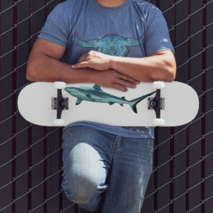 Reefshark - Abstract Design - Cut out of a photo   Skateboard