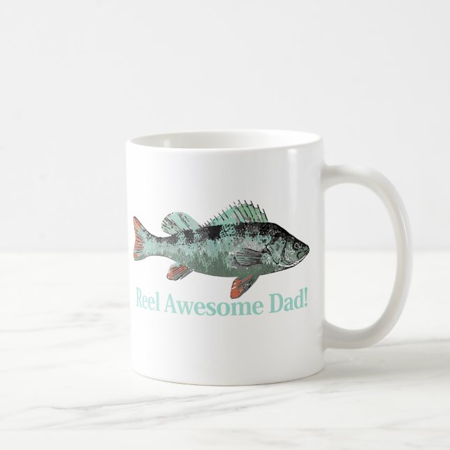 Reel Awesome Dad Fun Father's Quote Coffee Mug (Right)