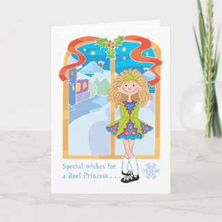 Reel Blonde Christmas Holiday Card