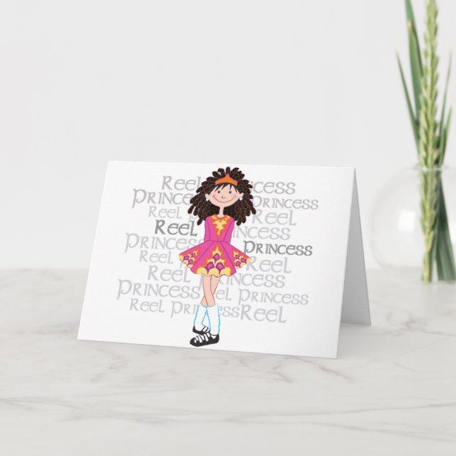 Reel Brunette Card (Front)